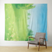 Lente en Zomer Landschap Foto Achtergrond Wandkleed (In Situ (horizontaal))