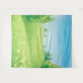 Lente en Zomer Landschap Foto Achtergrond Wandkleed (Voorkant (horizontaal))