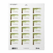 Lente- en Zomerliefdesboom Etiket (Full Sheet)