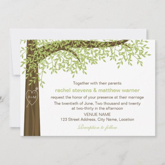 Lente en zomerse hartstocht kaart (Voorkant)