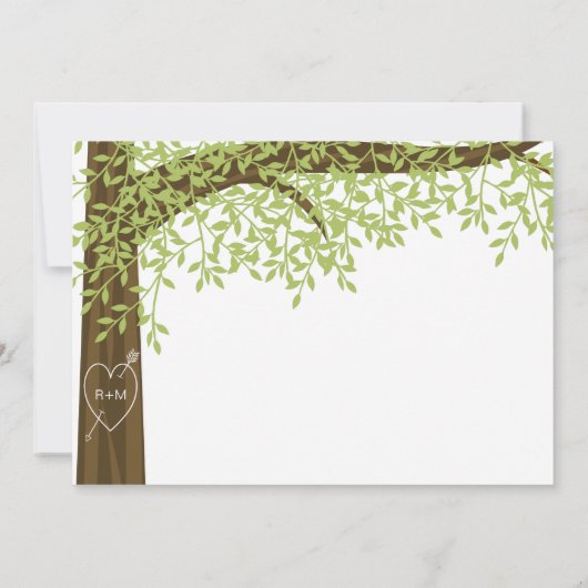 Lente en zomerse hartstocht kaart (Achterkant)