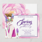 Lente Equinox Bloem Maiden Party Kaart (Voorkant / Achterkant)