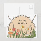 lente-Equinox Briefkaart (Voorkant / Achterkant)