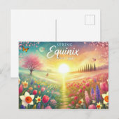 lente-Equinox Briefkaart (Voorkant / Achterkant)