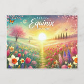 lente-Equinox Briefkaart (Voorkant)