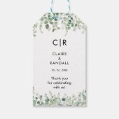 Lente Eucalyptus groen bruiloft Cadeaulabel (Voorkant)