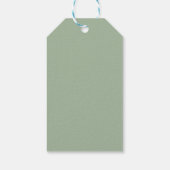 Lente Eucalyptus groen bruiloft Cadeaulabel (Achterkant)