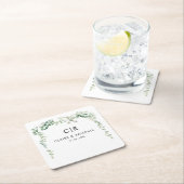 Lente Eucalyptus groen bruiloft Kartonnen Onderzetters (Insitu)