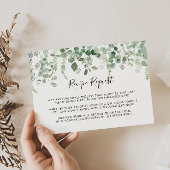 Lente Eucalyptus Groene Huwelijksrecept Verzoek Informatiekaartje