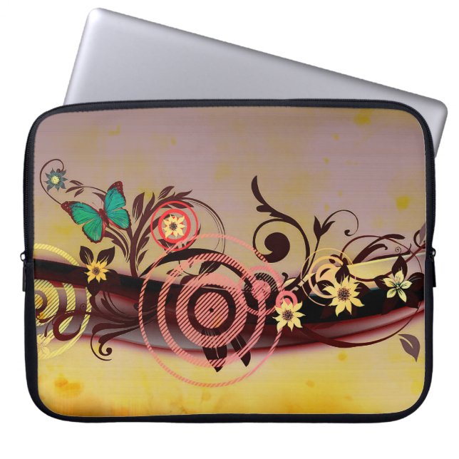 Lente-explosie laptophoes laptop sleeve (Voorkant)