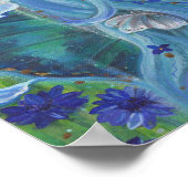 Lente fee maanbloem kunst van Renee Lavoie Poster (Hoek)