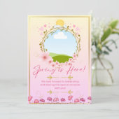 Lente Feest Kaart (Staand voorkant)