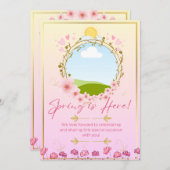 Lente Feest Kaart (Voorkant / Achterkant)