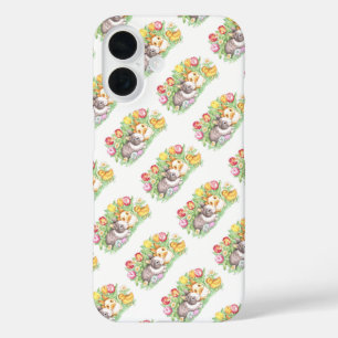 Lente Feest Pasen Konijn iPhone 16 Hoesje