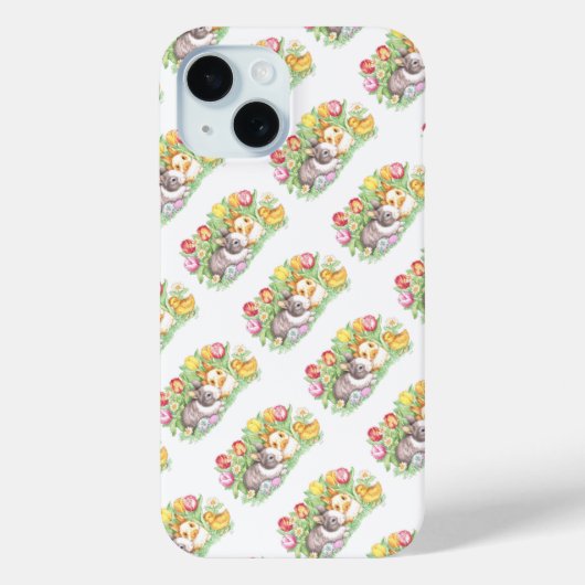 Lente Feest Pasen Konijn Case-Mate iPhone Case (Achterkant)