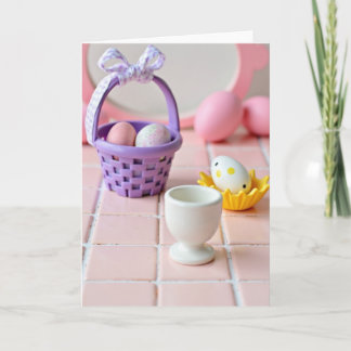 Lente Feestelijke Eierdisplaykaart Kaart