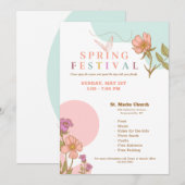 Lente Festival Uitnodiging (Voorkant / Achterkant)