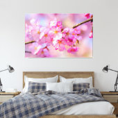 Lente Festival Van Verse Roze Kersenbloesems Canvas Afdruk (Insitu (Slaapkamer))