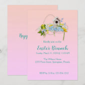 Lente Fling Birdhouse Pasen Brunch Kaart (Voorkant / Achterkant)