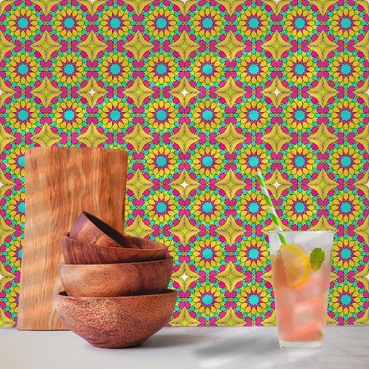Lente Fling Marokkaans Mozaïek Patroon Tegeltje