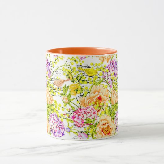  lente floraal mok (Midden)