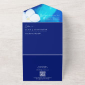 Lente Fondness Bruiloft All In One Uitnodiging (Buitenkant)