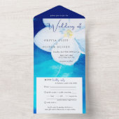 Lente Fondness Bruiloft All In One Uitnodiging (Binnen)