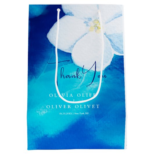 Lente Fondness Bruiloft Medium Gift Bag Medium Cadeauzakje (Achterkant)