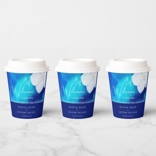 Lente Fondness Bruiloft Papieren Bekers (Multi)