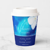 Lente Fondness Bruiloft Papieren Bekers (Achterkant)