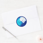 Lente Fondness Bruiloft Ronde Sticker (Envelop)