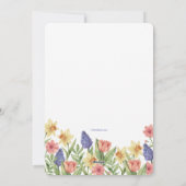 Lente Foto Geboorte Aankondiging Pasen Kaart (Achterkant)