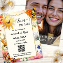 Lente Foto Wildflower Save the Date