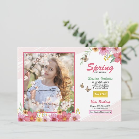 Lente Fotografie Mini Sessie Sjabloon (Staand voorkant)