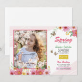 Lente Fotografie Mini Sessie Sjabloon (Voorkant / Achterkant)