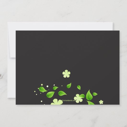 Lente fotouitnodiging kaart (Achterkant)