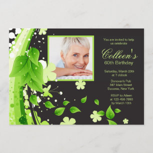 Lente fotouitnodiging kaart