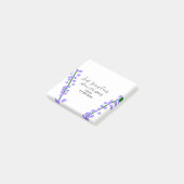 Lente frisse kampeer lavendel bloemen naam datum s post-it® notes (Schuin)