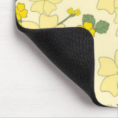 Lente Geel Bloemmotief Muismat (Hoek)