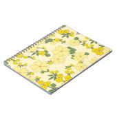 Lente Geel Bloemmotief Notitieboek (Linkerzijde)