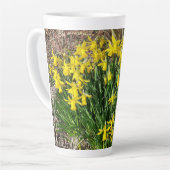 Lente gele diaffodils Latte Mok (Linkerhoek)