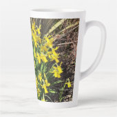 Lente gele diaffodils Latte Mok (Rechts)