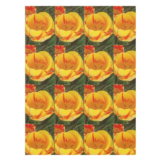 Lente Gele Tulpen Tafelkleed (Voorkant)