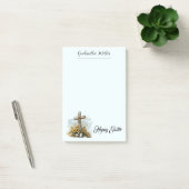 Lente geloof & bloemrijke Pasen groet Post-it® Notes (Kantoor)