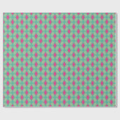 Lente Geometrisch Groen Roze No2 Cadeaupapier (Vlak)