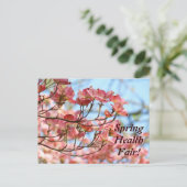 Lente Gezondheidsbeurs! briefkaarten Voeg Uw Eigen (Staand voorkant)