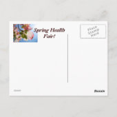Lente Gezondheidsbeurs! briefkaarten Voeg Uw Eigen (Achterkant)