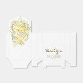 Lente Glorie Gepersonaliseerde Bloemen Bruiloft Fa Bedankdoosjes (Uitgevouwen)