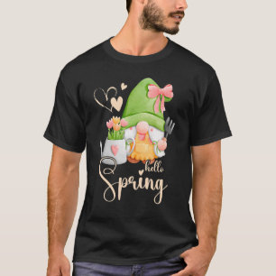 Lente, gnoom met bloemen, bloemenzorg, bloemist t-shirt