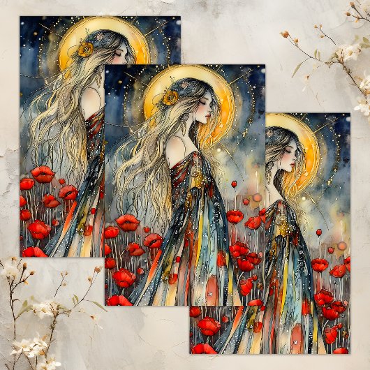 LENTE GODIN ONTKOPPELEN WEEFSEL PAPIER